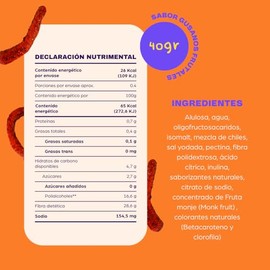Delou | Gomitas Sin Azúcar - Sabor Fresa, Piña y Pepino Enchilada - Pack 12 unidades de 40 gr - Dulces Sin Azúcar - Bajas en Calorías y Cabohidratos -