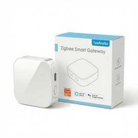 ZigBee 3.0 & Bluetooth Mesh Gateway, Tuya Wireless Smart Home Hub, Works with Smart Life App, Voice Control Alexa/Google Assistant, Sound Light Alarm, Easy No-Wiring Setup