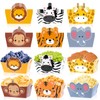 24 Pack Jungle Safari Animals Party Supplies Zoo Disposable Paper