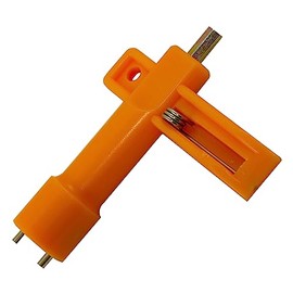 WEMAS Lamp Key Orange for Warning Lights, Beacon Lights or Construction Site Lanterns