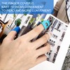 Outus 24 Pieces Rubber Fingers Tips Guard with 3 Sizes