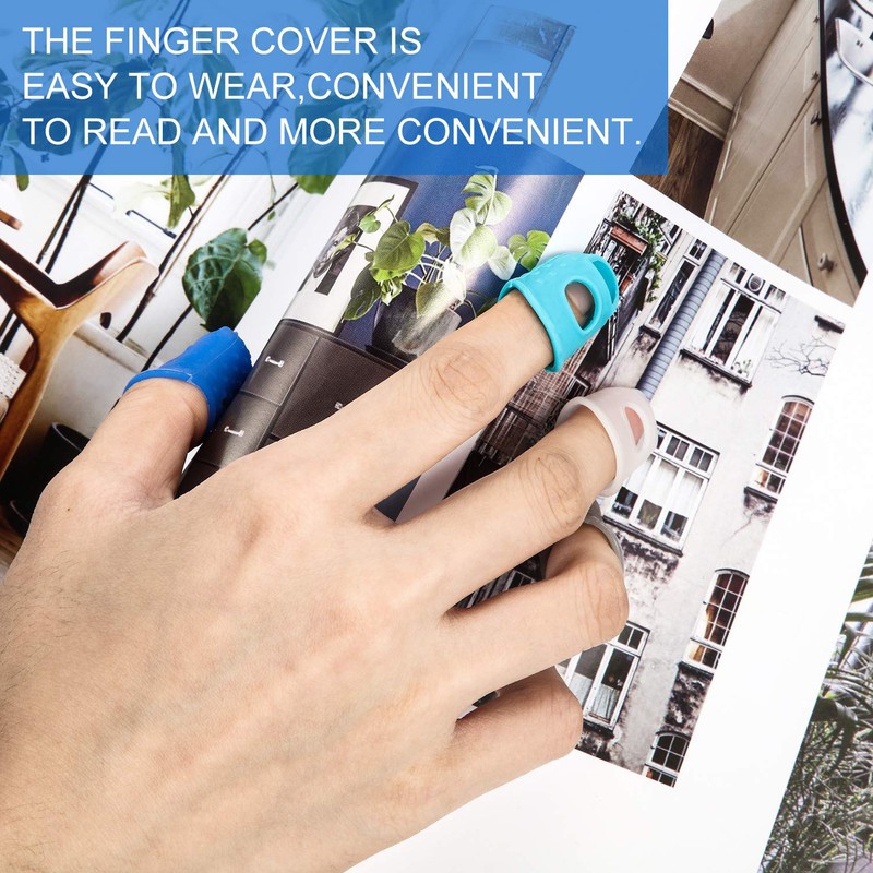 Outus 24 Pieces Rubber Fingers Tips Guard with 3 Sizes