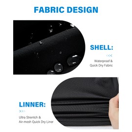 Gleeease 5Inch Mens Swim Trunks: 2 in 1 Compression Liner Quick Dry Stretchy Soft Lined for Beach Pool Sport Black