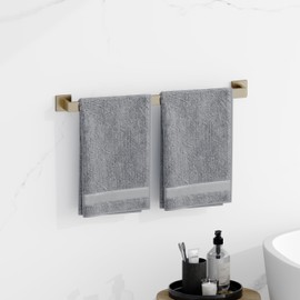 20-Piece Brushed Gold Bathroom Accessories Set – 23.6" Towel Bar, Towel Ring, Toilet Paper Holder & Hooks, Wall Mounted Bathroom Hardware, Rust & Corrosion-Resistant, Ideal for Modern Bathrooms