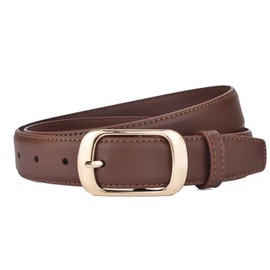 TJYAEKLTD Women's Belt, High-Quality Women's Skinny Leather Waist Belt, Stylish Accessory for Women, caramel