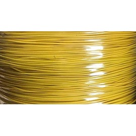 1/16" Coated to 3/32" Diameter, 7x7 Construction, Yellow Vinyl Coated Cable (50 ft Coil)