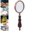 10X Metal Retro Reading Magnifying Glass Elderly Handheld Magnifier with
