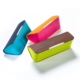 Fefi Stylish Unusual Shape Glasses Case – Hard Case - Blue-turquoise