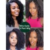 KLAIYI EasiContour V Part Wig Human Hair 4C Kinky Curly
