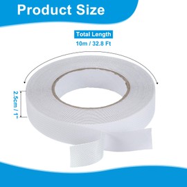 uxcell Rubber Grip Tape, 1" x 32.8 Ft PEVA Non-Slip Tape Diamond Textured Adhesive Grip Tape for Outdoor/Indoor Steps, Stairs, Traction Tread Stair, Bathroom (Clear)