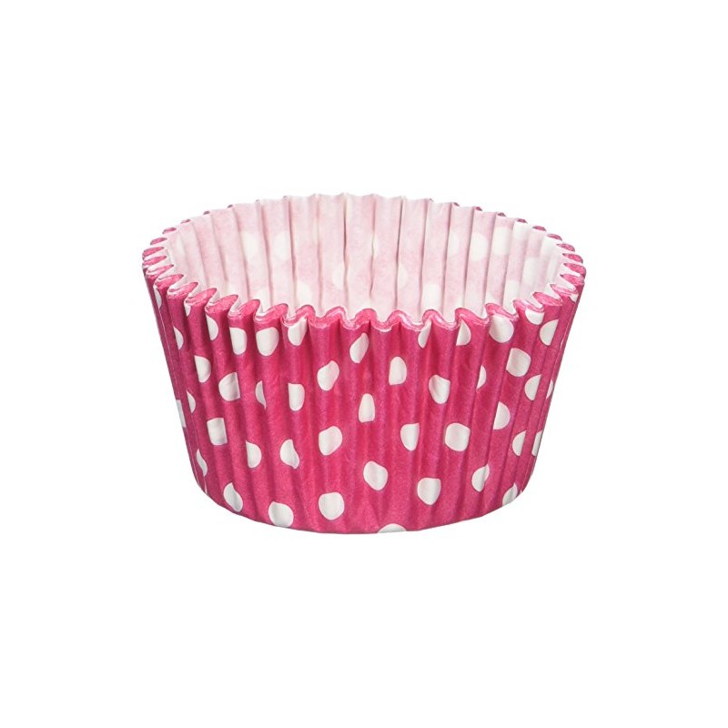 Holly Cupcakes 180 Excellent Quality Cerise Polka Dot Muffin Cases