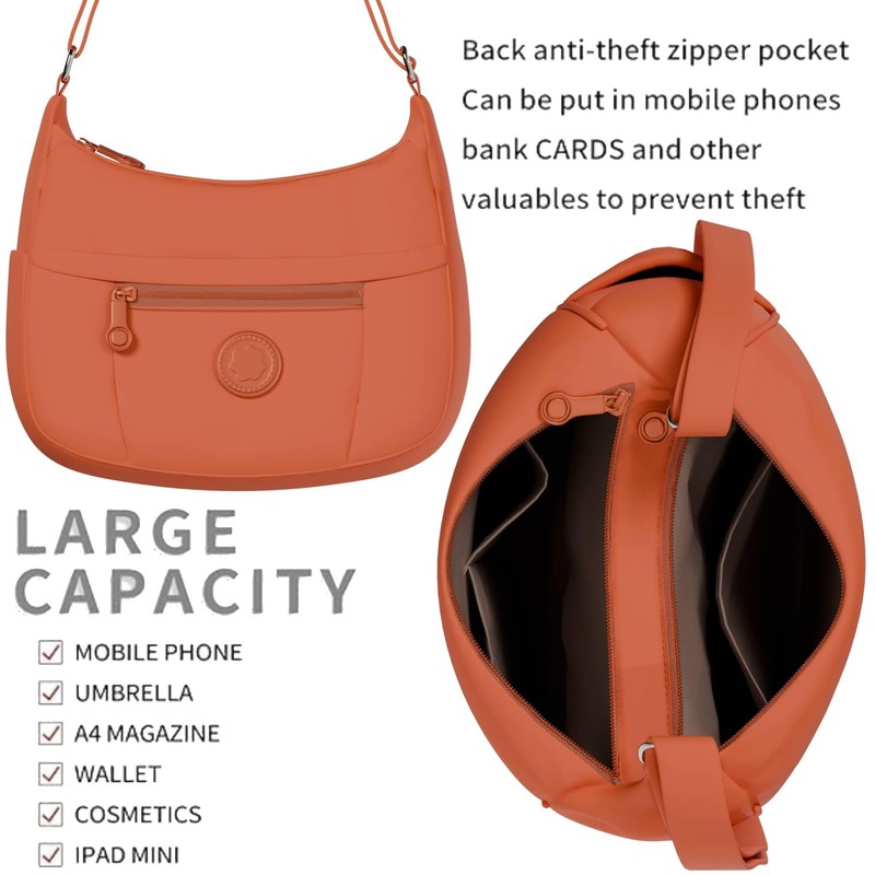 KMISSO Hand Shoulder Bag Canvas Shoulder Bag Vegan Women's Crossbody
