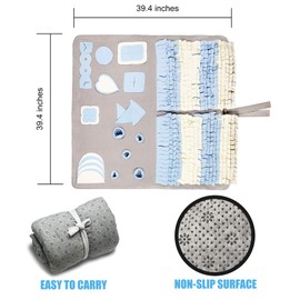 Snuffle Mat for Small Large Dogs Nosework Feeding Mat Easy to Fill and Machine Washable Training Mats Pet Activity/Toy/Play Mat, Great for Stress Release