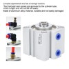 SDA40 Thin Air Cylinder Aluminum Alloy Double Action Compact Micro