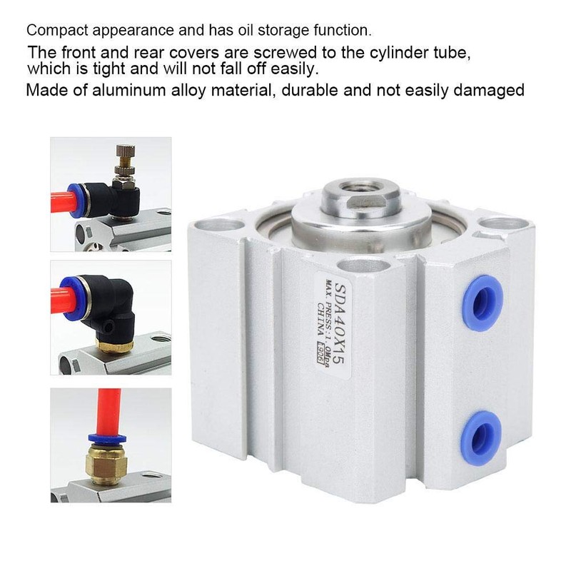 SDA40 Thin Air Cylinder Aluminum Alloy Double Action Compact Micro