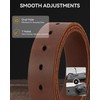 CHAOREN Brown Leather Belt Men - Full Grain Leather Belts