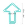 12 Pieces Arrow Shape Paper Clips Metal Funny Document Clips