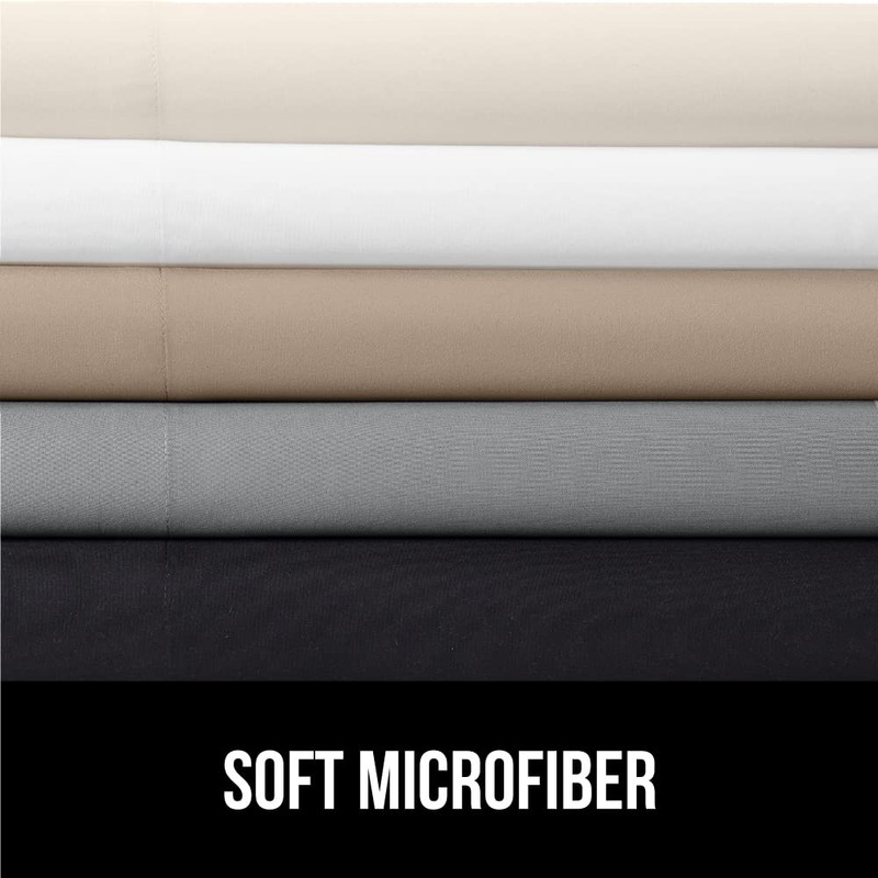 GORILLA GRIP Fitted Sheets, Stay in Place Twin Size Bottom