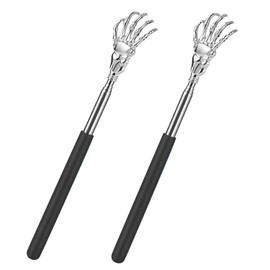 2 PCS Back Scratcher Extendable, Stainless Steel Back Scratcher for Men & Women, Portable Handheld Massage Stick, Back Massager Tool