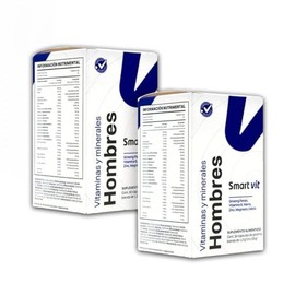 SMART VIT Paquete de 2 piezas Vitaminas y Minerales Hombres 30 capsulas c/u Suplemento alimenticio