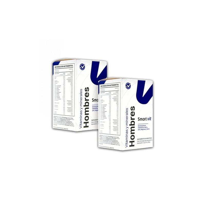 SMART VIT Paquete de 2 piezas Vitaminas y Minerales Hombres