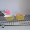 Huaswan Gold Foil Cupcake Liners Standard Paper Baking Cups for