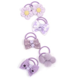 BIANHUAN Kids Hair Rubber Bows, Set of 10, Hair Accessories, Kids, Toddler, Baby Hairband, Girls, Cute, Stylish, Hair Closure, Hair Ornament, Present, Gift, Return, Birthday