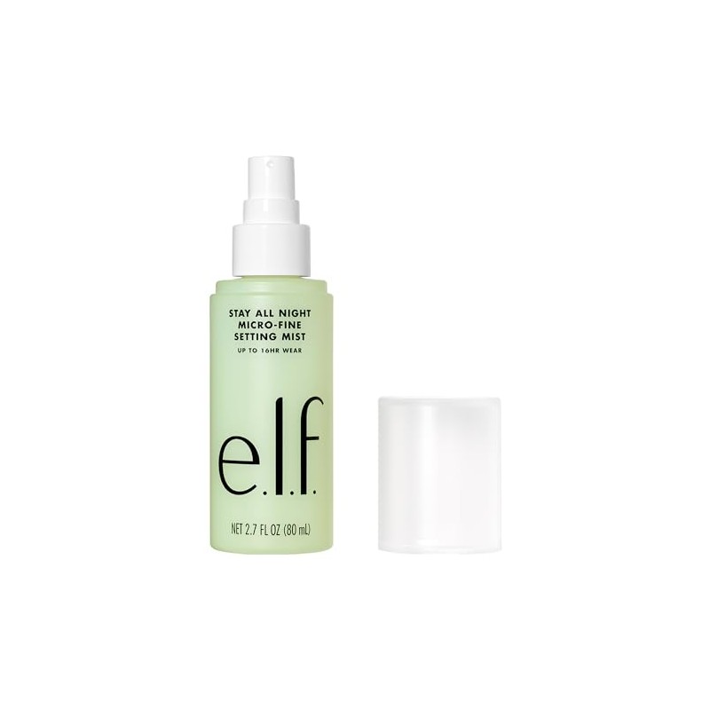e.l.f. Stay All Night Micro-Fine Setting Mist, 16HR Wear, Hydrating