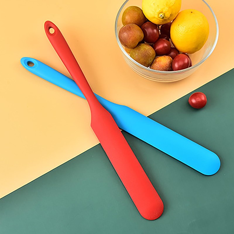 Jar Spatula,Sourdough Spatula with Long Handle,Silicone Skinny Spatula Scraper for