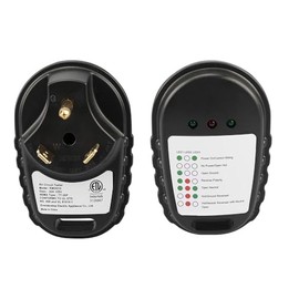 MAKERZ 279 Circuit Analyzer Plug with Pedestal Tester and LED Indicator Lights for RV's, Travel Trailers, Motorhomes - 30 Amp, NEMA TT-30P, ETL-Certified