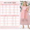 GELOMARI Satin Flower Girl Dress Girls A-Line Ruffle Sleeve Dresses