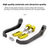 Motorcycle Handlebar Guard Carbon Fiber Style Aluminium Alloy Universal 22mm/0.87inGold