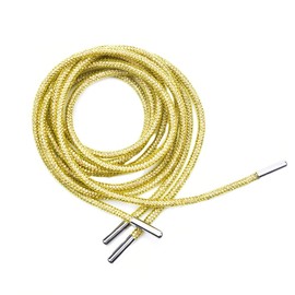 Popular cordón redondo de 140 cm con diamantes de imitación de cuerda de diamantes de imitación para manualidades, pantalones con capucha y cordón para ropa (topacio claro, 140 cm)