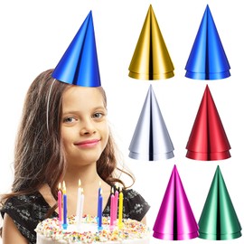 Veemoon 12PCS Party Hats Colorful Birthday Cone Hat for Adults Boys Girls Fun Celebrations Classroom Supplies Decorations