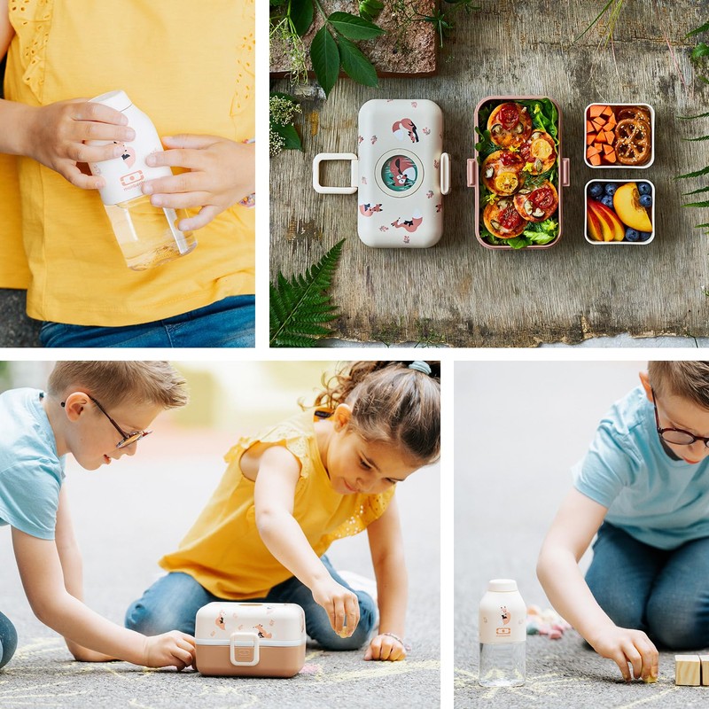 monbento Children's Lunch Box Set, MB Tresor Cinnamon Fox, MB