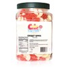 Sarah's Candy Factory Cherry Gummy Rings Candy in Jar, 2.2