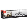 GLOBE Electric 65382 4-Light Pendant, Oil Rubbed Bronze, Clear Glass
