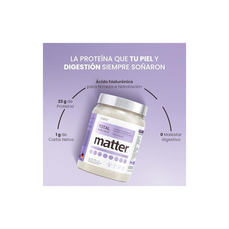 Matter Smart Nutrients Total Beauty Sacha Inchi Proteína Vegana Probióticos