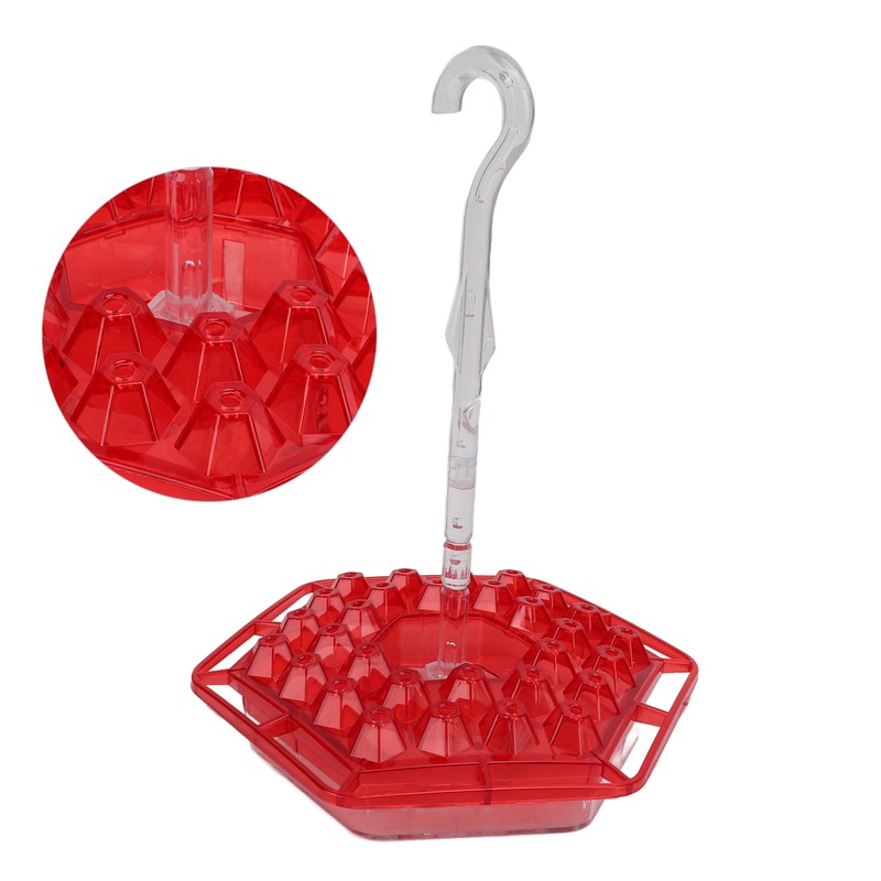 Hex Hummingbird Feeder Horizontal Hanging Bird Feeding Tray for Garden