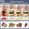 Strawberry Slicer Cup with Push Plate, Fruit Cutter Kitchen Gadget