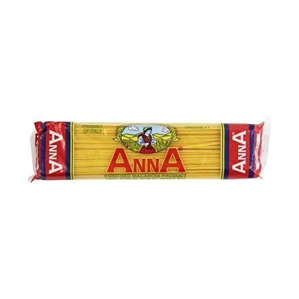 Anna - Italian Linguine Pasta No. 7, (6)- 16 oz. Pkgs.