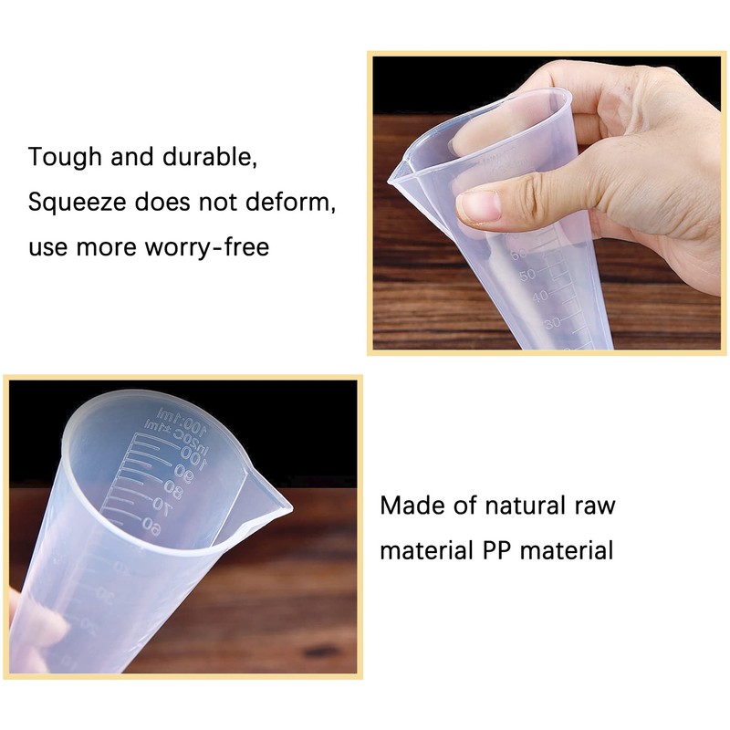 Kitchen Laboratory Plastic Measurement Beaker Measuring Cup 100ml