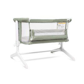 Baby Delight Beside Me Serenity Bassinet | Lightweight Bedside Sleeper & Baby Bassinet | 7-Position Height Adjustment | 100% GOTS Certified Organic Cotton Fabric | Organic Sage