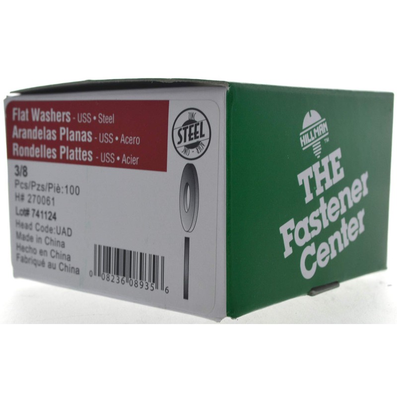 USS Flat Washers 3/8" (100 Pieces)