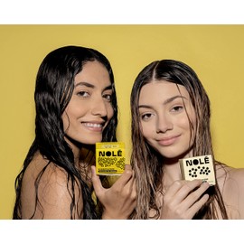 NOLÉ Shampoo and Conditioner Bar Set, Chamomile for Blondes, Moisturizes and Strengthens Damaged Hair | Sustainable, 100% Plastic Free Packaging, Eco-Friendly | 5.12 oz