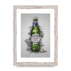 Lithobee - Peroni Bottle Splatter - Printed Wall Art Design