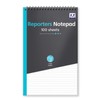 Reporters Ruled White Paper Writing Notepad Twinwire 100 Sheets