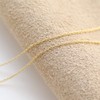 JewelVOX Necklace, 16K Coated Sliding Adjuster, 3 Cotton Pearl Necklace