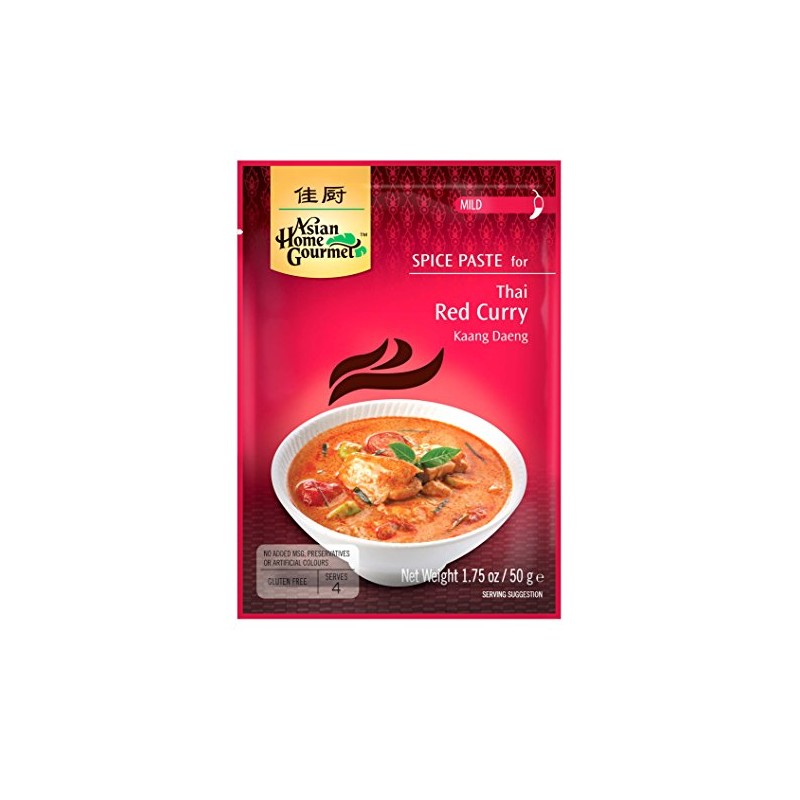 Asian Home Gourmet Spice Paste for Thai Red Curry (Kaang