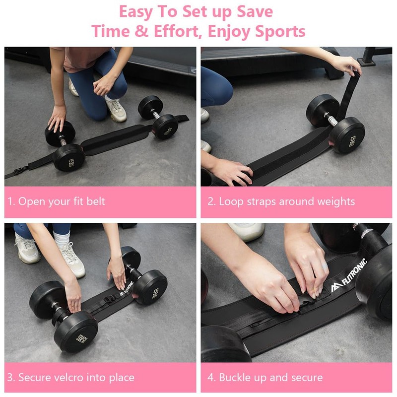 flintronic Exercise Hip Thrust Belt, Booty Belt for Hip Thrust,